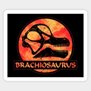 Brachiosaurus Fossil Skull Sticker